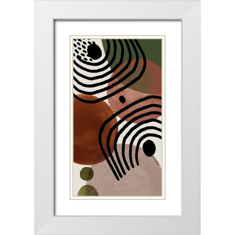 Soul Searcher II White Modern Wood Framed Art Print with Double Matting by Burney, Yvonne Coleman