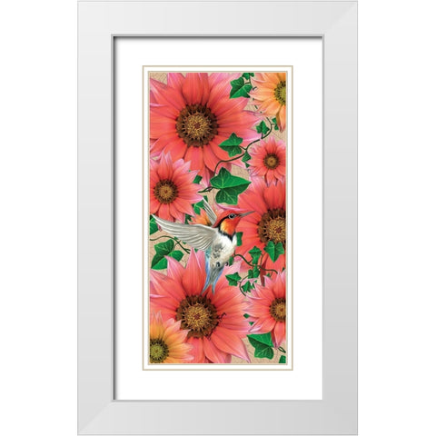 Mango White Modern Wood Framed Art Print with Double Matting by Burney, Yvonne Coleman
