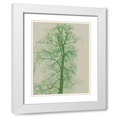 Forest Vibes White Modern Wood Framed Art Print with Double Matting by Burney, Yvonne Coleman