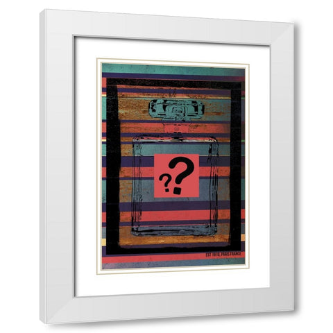 Perfume White Modern Wood Framed Art Print with Double Matting by Burney, Yvonne Coleman