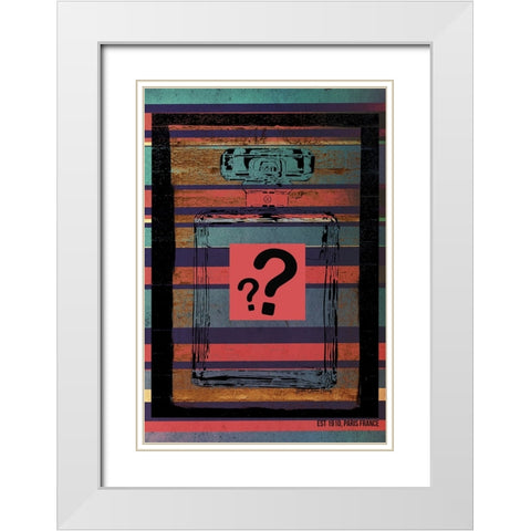 Perfume White Modern Wood Framed Art Print with Double Matting by Burney, Yvonne Coleman