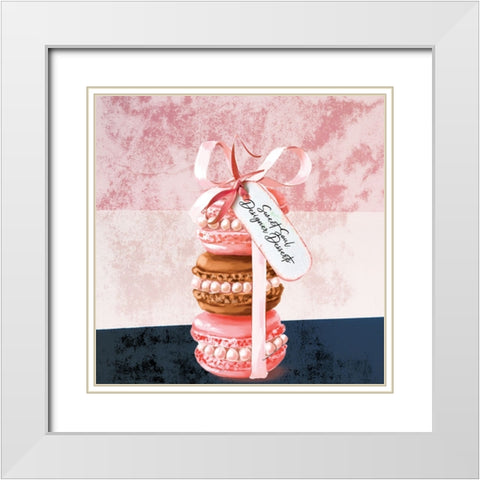 Sweet Soul Desserts White Modern Wood Framed Art Print with Double Matting by Burney, Yvonne Coleman