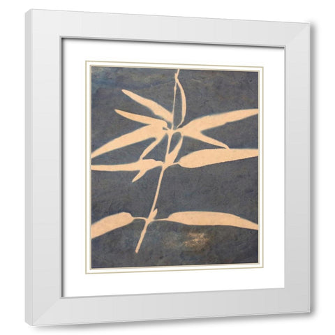 Blue XIII White Modern Wood Framed Art Print with Double Matting by Yellow Cafe