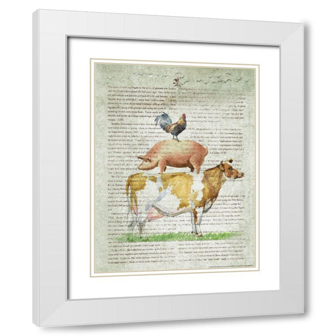 Farm Stand I White Modern Wood Framed Art Print with Double Matting by Yellow Cafe