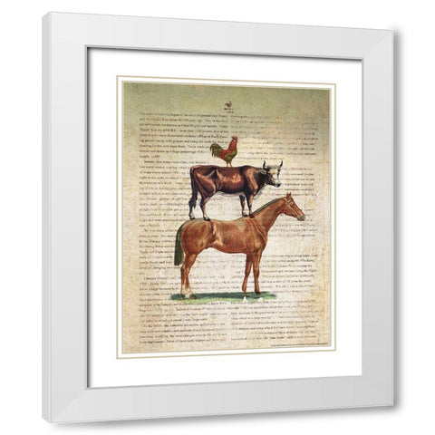 Farm Stand II White Modern Wood Framed Art Print with Double Matting by Yellow Cafe