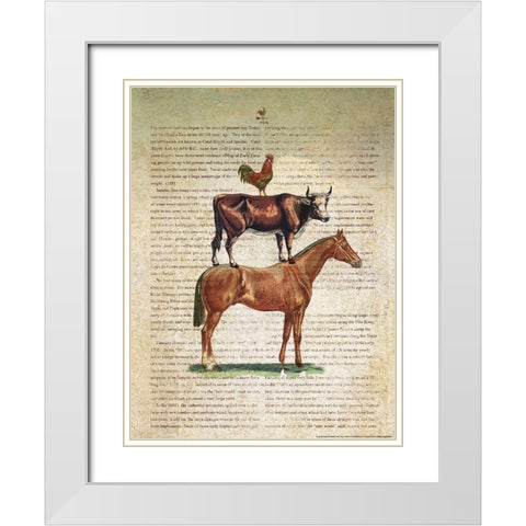 Farm Stand II White Modern Wood Framed Art Print with Double Matting by Yellow Cafe