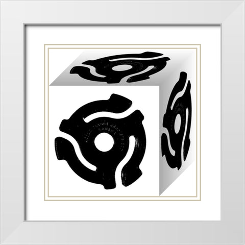 45 Adaptor White Modern Wood Framed Art Print with Double Matting by Sommers, Mindy