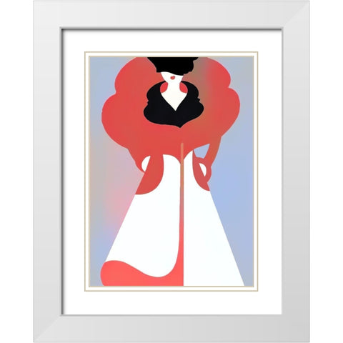 Extra White Modern Wood Framed Art Print with Double Matting by Sommers, Mindy