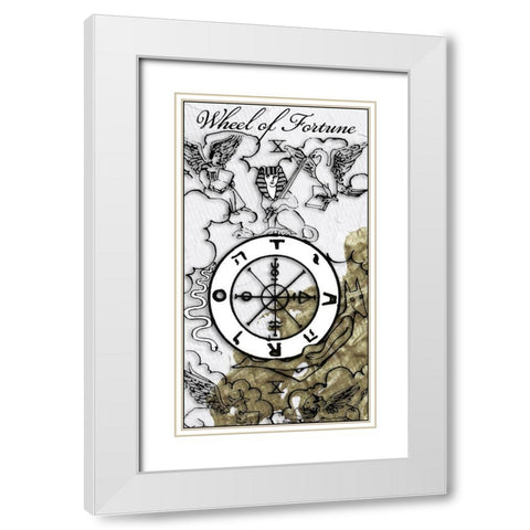 Wheel of Fortune White Modern Wood Framed Art Print with Double Matting by Sommers, Mindy