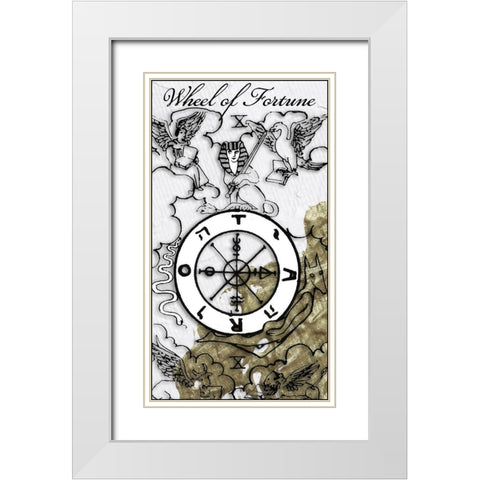 Wheel of Fortune White Modern Wood Framed Art Print with Double Matting by Sommers, Mindy