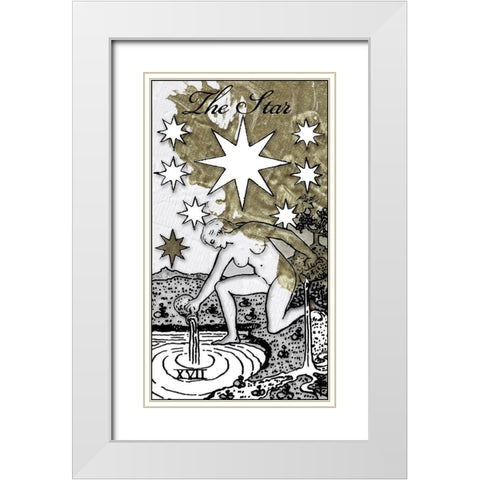 The Star White Modern Wood Framed Art Print with Double Matting by Sommers, Mindy
