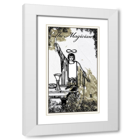 The Magician White Modern Wood Framed Art Print with Double Matting by Sommers, Mindy