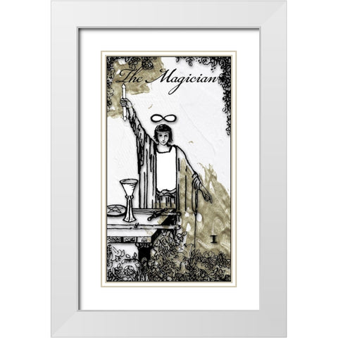 The Magician White Modern Wood Framed Art Print with Double Matting by Sommers, Mindy