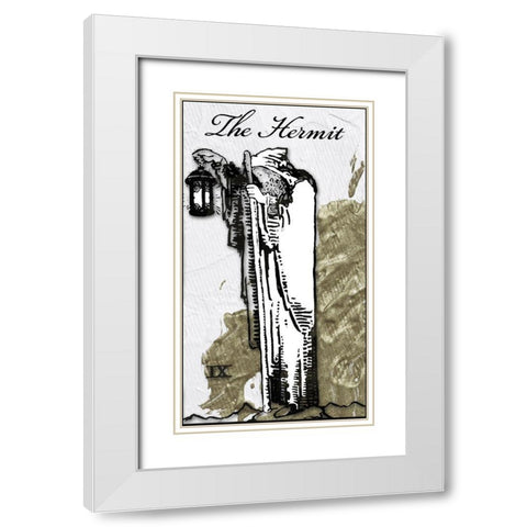 The Hermit White Modern Wood Framed Art Print with Double Matting by Sommers, Mindy