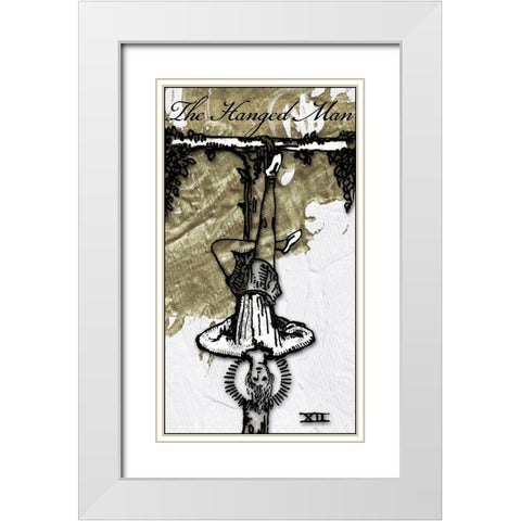 The Hanged Man White Modern Wood Framed Art Print with Double Matting by Sommers, Mindy