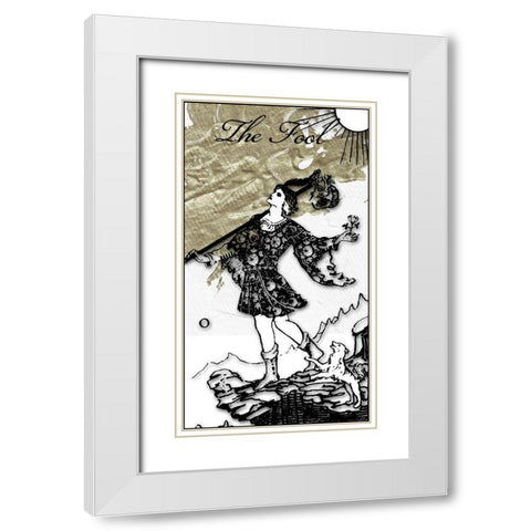 The Fool White Modern Wood Framed Art Print with Double Matting by Sommers, Mindy