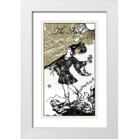The Fool White Modern Wood Framed Art Print with Double Matting by Sommers, Mindy