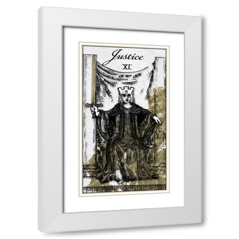 Justice White Modern Wood Framed Art Print with Double Matting by Sommers, Mindy