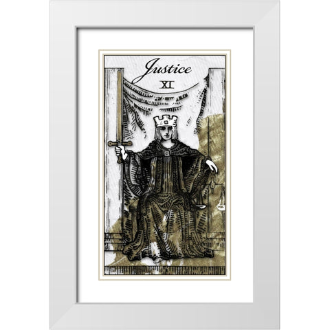Justice White Modern Wood Framed Art Print with Double Matting by Sommers, Mindy