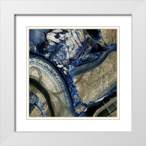 Earthly Pleasures I White Modern Wood Framed Art Print with Double Matting by Sommers, Mindy