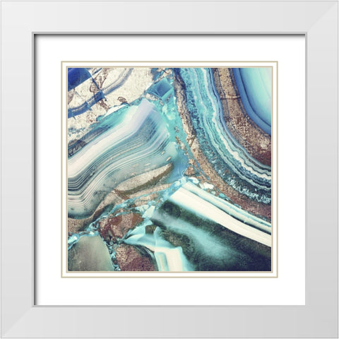 Earthly Pleasures II White Modern Wood Framed Art Print with Double Matting by Sommers, Mindy