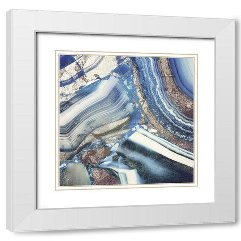Earthly Pleasures III White Modern Wood Framed Art Print with Double Matting by Sommers, Mindy