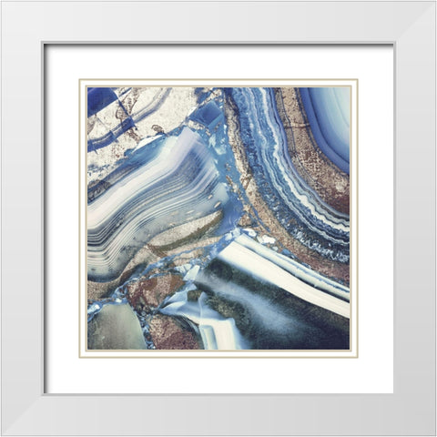 Earthly Pleasures III White Modern Wood Framed Art Print with Double Matting by Sommers, Mindy
