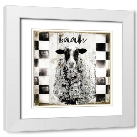 Baah White Modern Wood Framed Art Print with Double Matting by Sommers, Mindy
