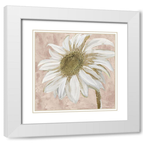 Paris Pink II White Modern Wood Framed Art Print with Double Matting by Sommers, Mindy