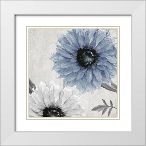 Alabaster Rain White Modern Wood Framed Art Print with Double Matting by Sommers, Mindy