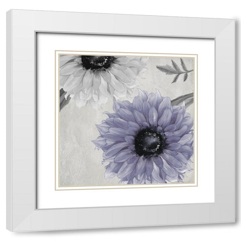 Alabaster Rain II White Modern Wood Framed Art Print with Double Matting by Sommers, Mindy