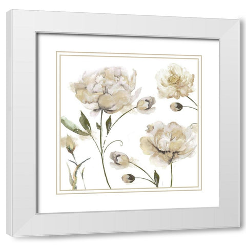 Brittany I White Modern Wood Framed Art Print with Double Matting by Sommers, Mindy