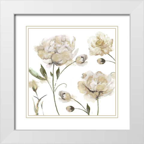 Brittany I White Modern Wood Framed Art Print with Double Matting by Sommers, Mindy