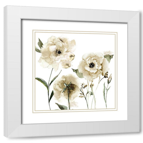 Brittany II White Modern Wood Framed Art Print with Double Matting by Sommers, Mindy