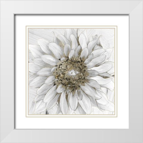 Gilded I White Modern Wood Framed Art Print with Double Matting by Sommers, Mindy