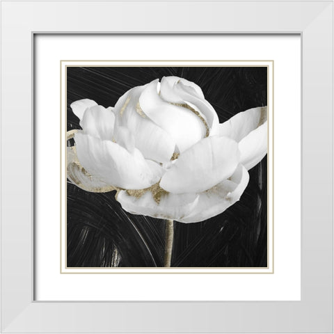 Gilded III White Modern Wood Framed Art Print with Double Matting by Sommers, Mindy