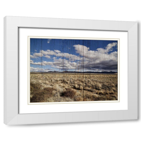 America the Beautiful White Modern Wood Framed Art Print with Double Matting by Sommers, Mindy