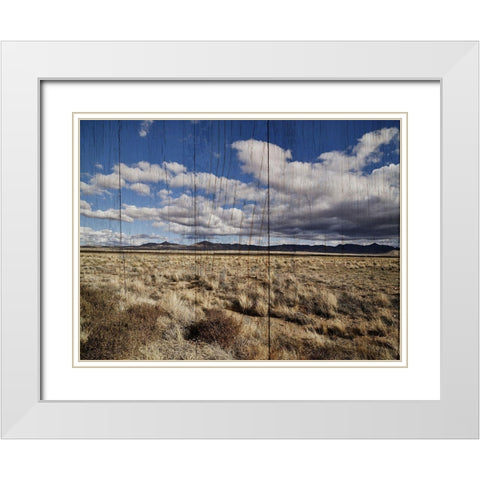 America the Beautiful White Modern Wood Framed Art Print with Double Matting by Sommers, Mindy