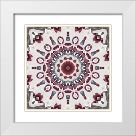 Country Christmas IV White Modern Wood Framed Art Print with Double Matting by Sommers, Mindy