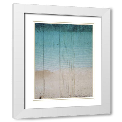 Rustic Beach II White Modern Wood Framed Art Print with Double Matting by Sommers, Mindy