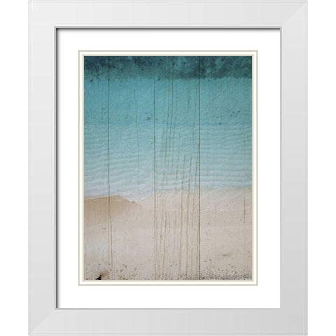 Rustic Beach II White Modern Wood Framed Art Print with Double Matting by Sommers, Mindy
