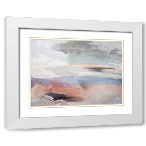 Oasis White Modern Wood Framed Art Print with Double Matting by Sommers, Mindy