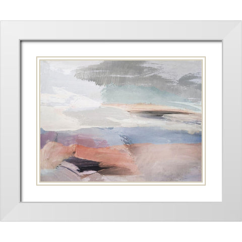 Oasis White Modern Wood Framed Art Print with Double Matting by Sommers, Mindy