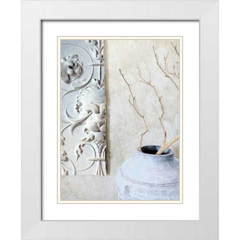 Lions Den White Modern Wood Framed Art Print with Double Matting by Sommers, Mindy