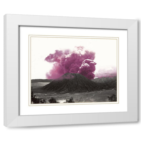 Eruption White Modern Wood Framed Art Print with Double Matting by Sommers, Mindy