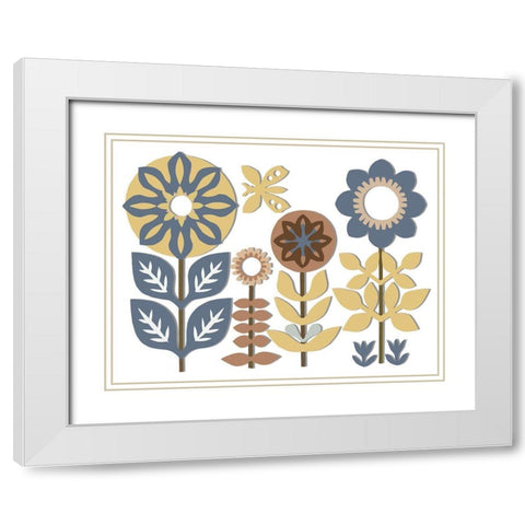 Nineties Vibe White Modern Wood Framed Art Print with Double Matting by Sommers, Mindy