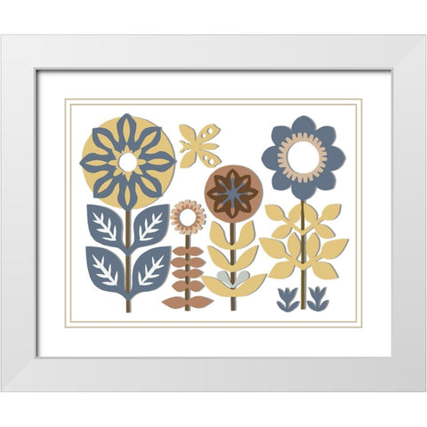 Nineties Vibe White Modern Wood Framed Art Print with Double Matting by Sommers, Mindy