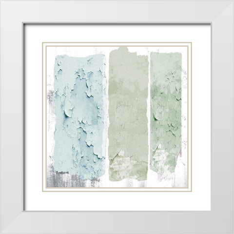 Cool Triple Play White Modern Wood Framed Art Print with Double Matting by Sommers, Mindy