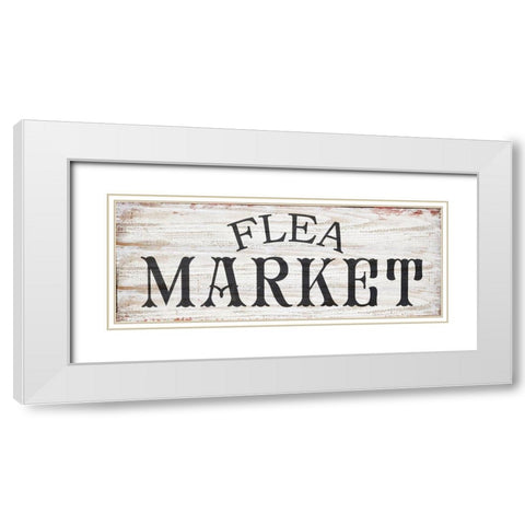 Flea Market White Modern Wood Framed Art Print with Double Matting by Sommers, Mindy