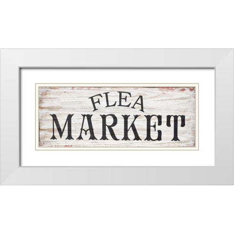 Flea Market White Modern Wood Framed Art Print with Double Matting by Sommers, Mindy